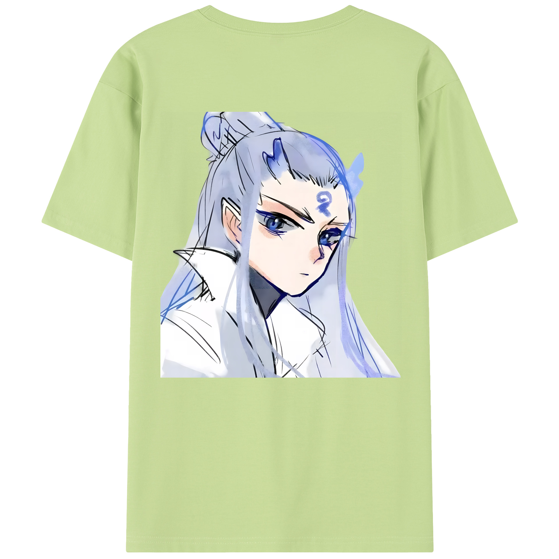 （画像用） Ne Zha 2 ナタ 魔童の大暴れ 綿100％半袖Tシャツ（背面プリント）